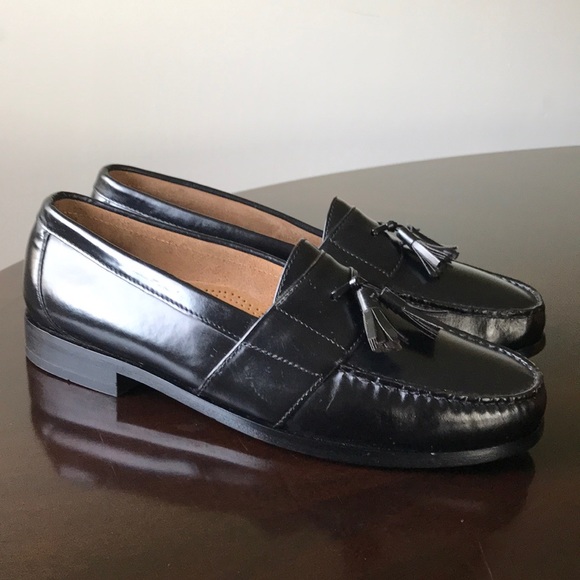 Cole Haan Black Leather Men's tassel Loafers